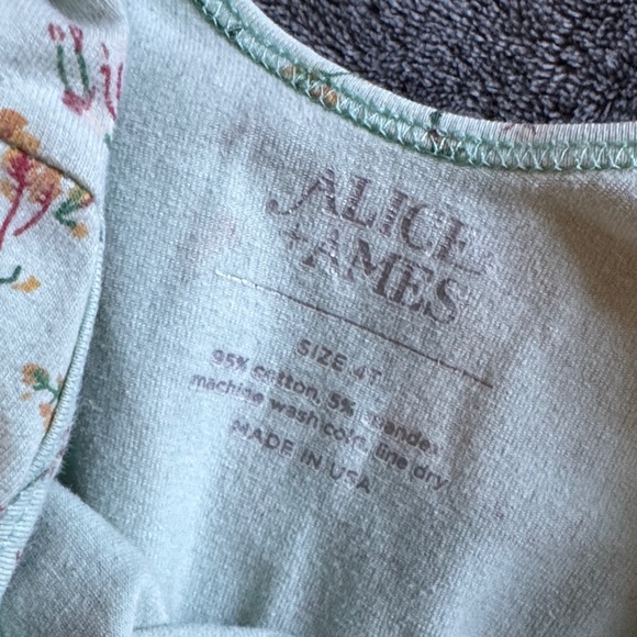 Leafy Patterned Kids Bodysuit - Picture 2 of 5